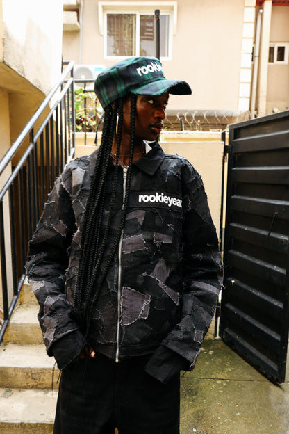 Black Boro Denim Jacket